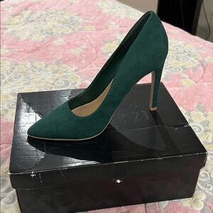 Forever 21 Dark Green Heels